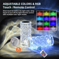 Crystal Diamond Touch Lamp | 16 Color LED Table Lamp with Remote