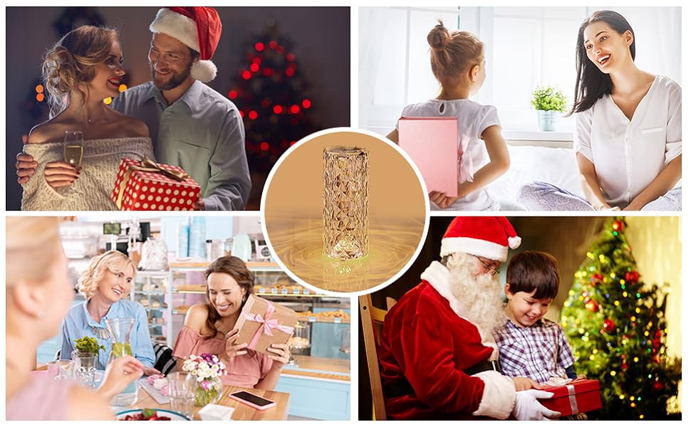 Crystal Diamond Touch Lamp | 16 Color LED Table Lamp with Remote