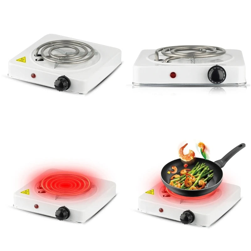 RAF Electric Hot Plate Stove 1000W | Single Burner Electric Cooker with Adjustable Temperature