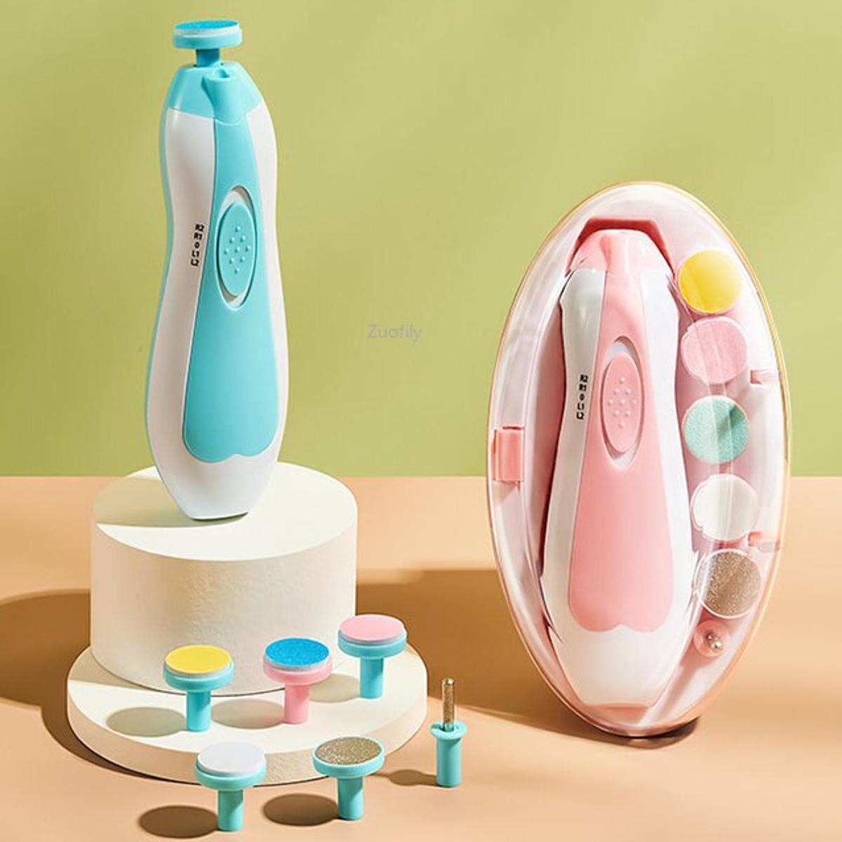6 in 1 Electric Baby Nail Trimmer & File Set - (Free Delivery)