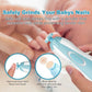 6 in 1 Electric Baby Nail Trimmer & File Set - (Free Delivery)