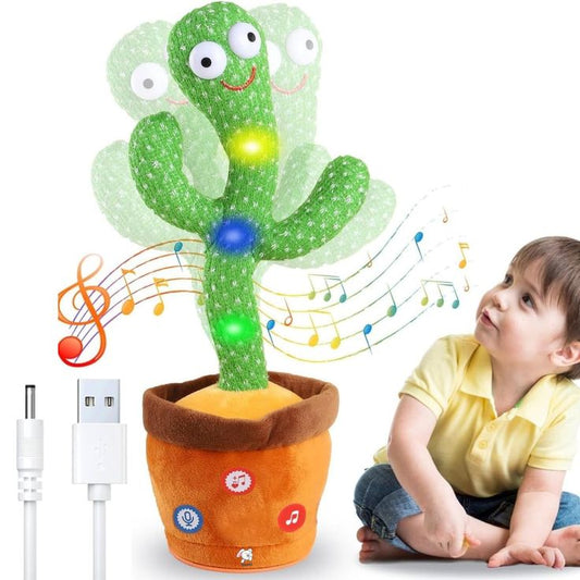 Dancing Cactus Plush Toy | Singing & Moving Interactive Toy for Kids